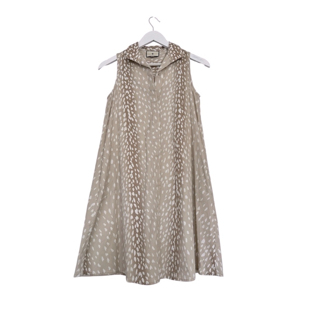 Tuckernuck Sleeveless Charlie Shirt Dress Antelope mini cotton, SZ XXS, like S